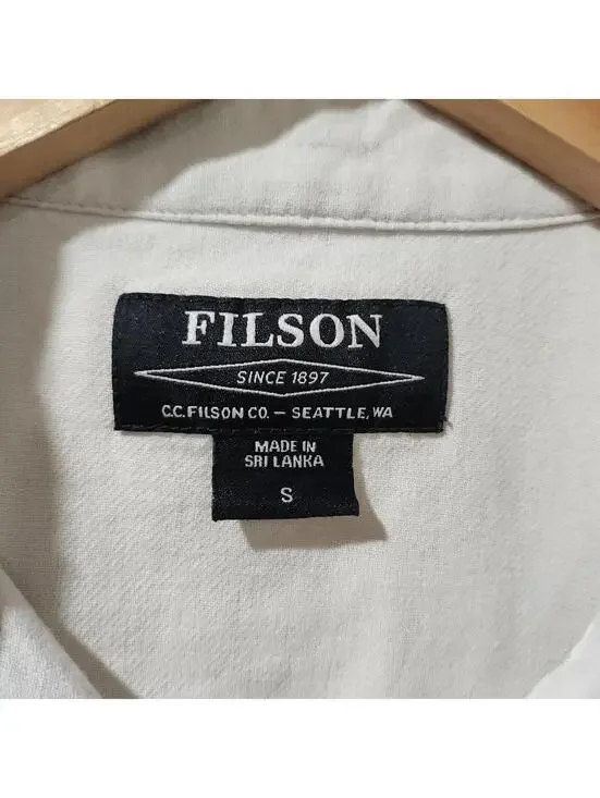 Filson Flannel Button Up Womens Small Outdoor Western Camp Hike Closet Staple - Picture 3 of 4